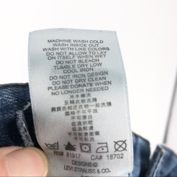 Leviβs 808 Regular Size 10 Distressed Jeans - Picture 7 of 7